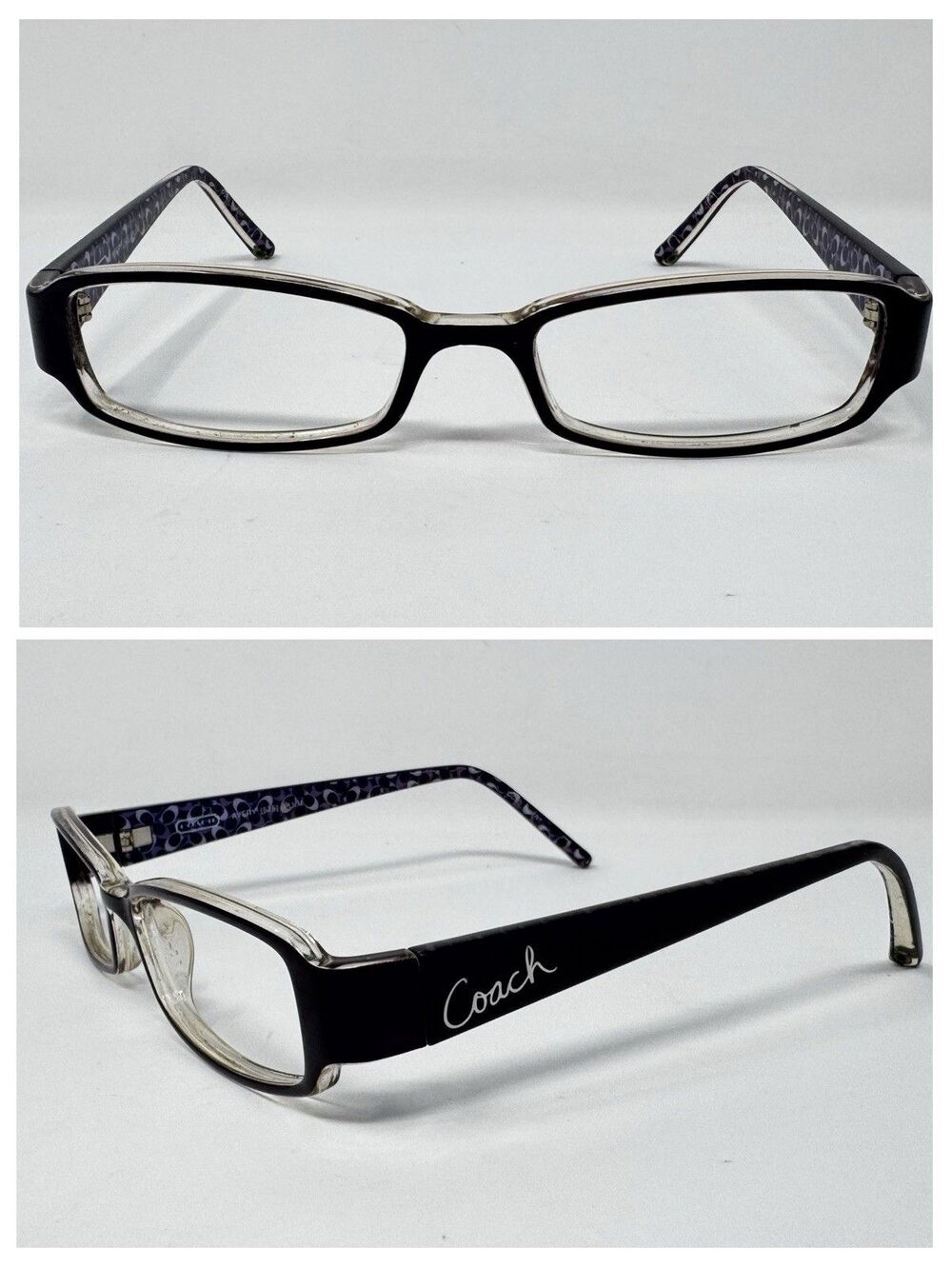 Coach Avery 625 Plum Black Eyeglass Frames 50-17-130